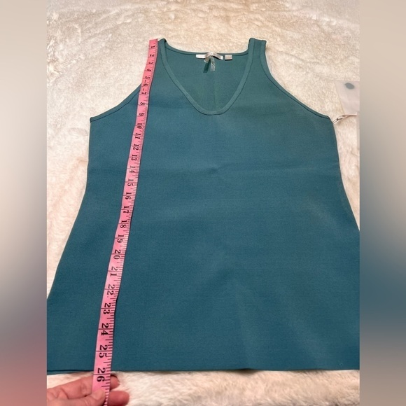 Caroline Issa teal hydro Nordstrom Signature top womens size large - Picture 8 of 10